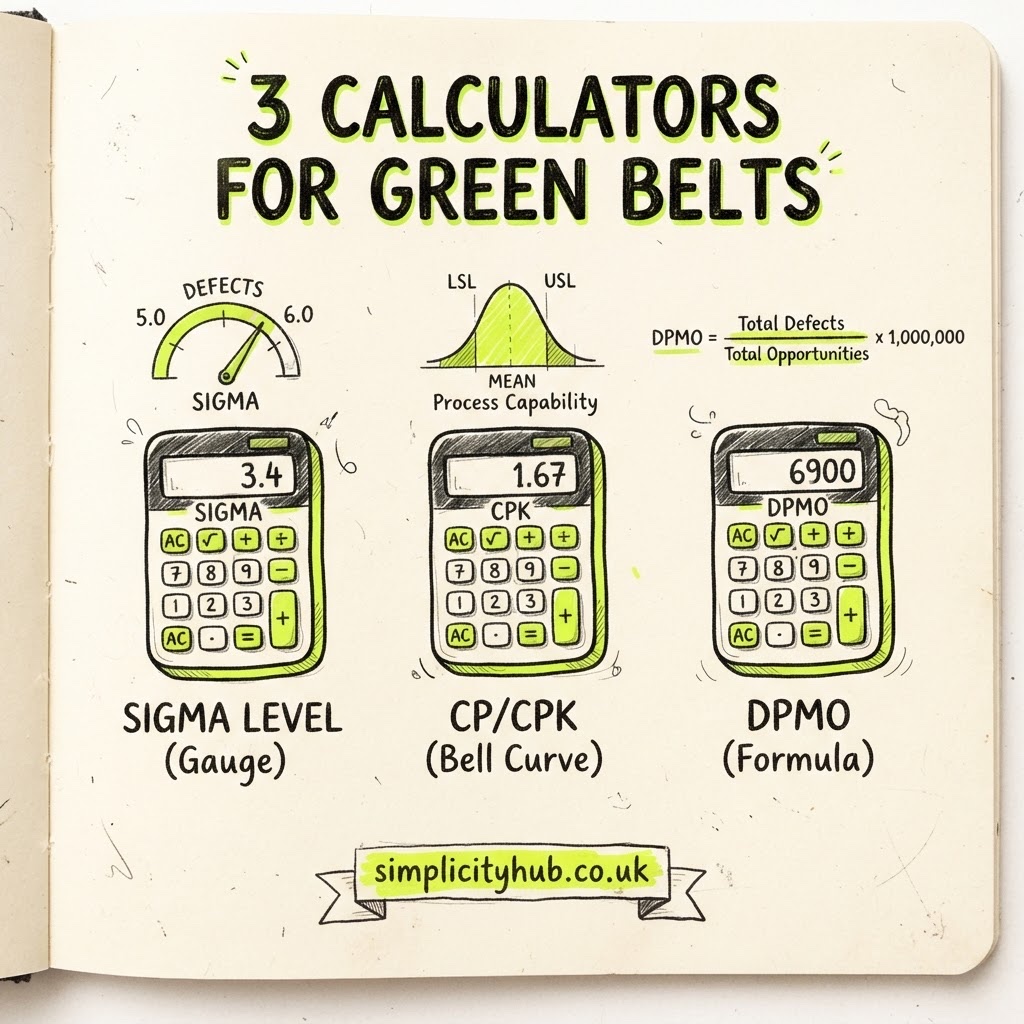 Daily Improvement Reel Daily Improvement Reel with practical Lean Six Sigma tips and calculators